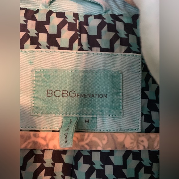 WOMENS BCBGeneration TEAL UTILITY JACKET COAT SIZE MEDIUM - Picture 5 of 7